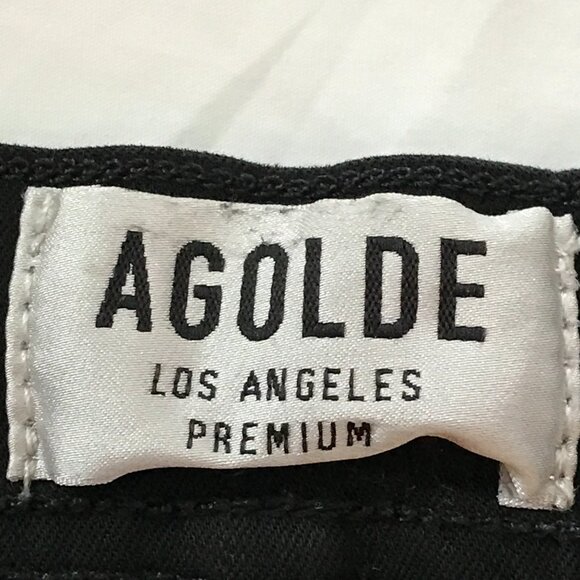 Agolde Filter Free Skinny Jeans Women 26 Black High Rise Stretch Preppy 17269 - Picture 3 of 15
